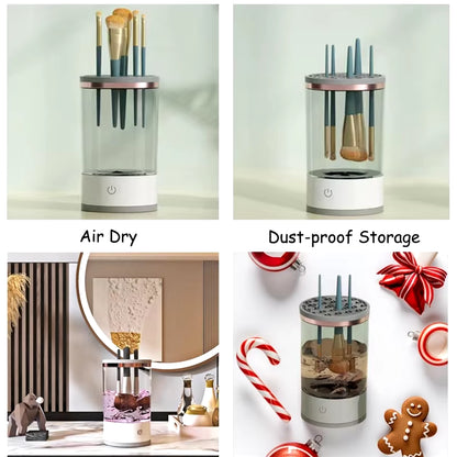 Revolutionize Your Beauty Routine with the USB Plug Electric Makeup Brush Cleaner - Automatic Cleaning & Drying Machine with Silicone Mat